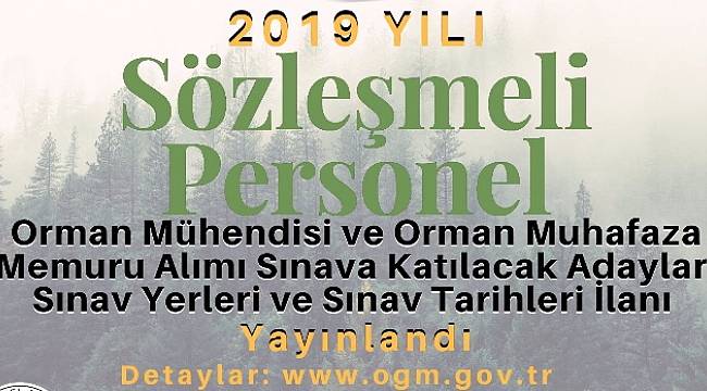 Sözleşmeli Personel alımı için YAYINLANDI!