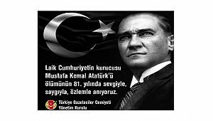 TGC: Sevgiyle, saygıyla, özlemle anıyoruz