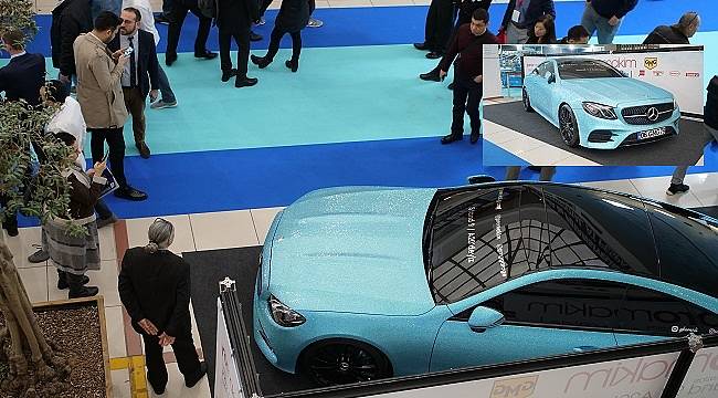 250 bin TL’lik taşla kaplı otomobil: FUARDA