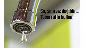 İhtiyaç 25 litre: Biz 217 litre tüketiyoruz