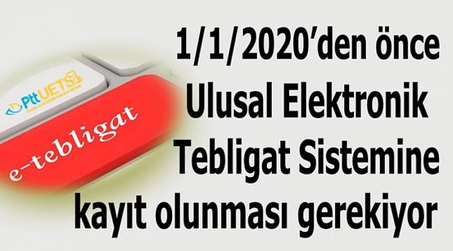 TABGİS: 1.1.2020 tarihinden önce kayıt olunması gerekiyor