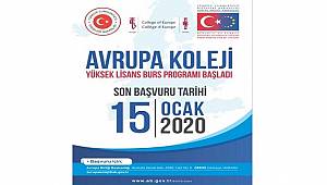 Yüksek Lisans Bursu verecek!