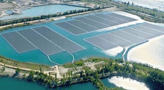 Yüzer Güneş Santrali: 10 bin kişiye elektrik verecek