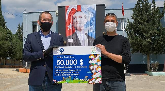 Akkuyu Nükleer okulun onarımı için 50 bin dolar bağış yaptı!