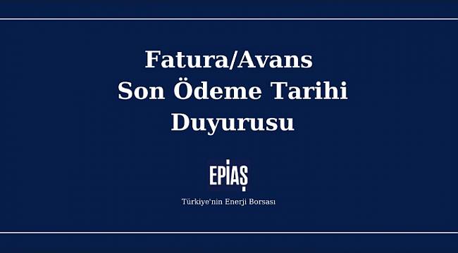 EPİAŞ duyuru yaptı!