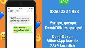 DemirDöküm: WhatsApp Hattı ile tüm hizmetlerini...