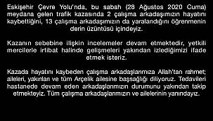 AYGAZ: ‘Başsağlığı dileriz.'