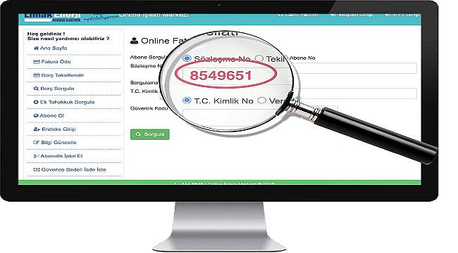Müşteri işlemleri sadece sözleşme numarasıyla yapılacak!