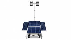 Solar Aydınlatma Kulesi enerjisini güneşten alıyor