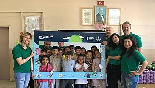 Atıklar konusunda bilinçlendirmeye yönelik "Çöpüme Sahip Çıkıyorum" projesiyle...