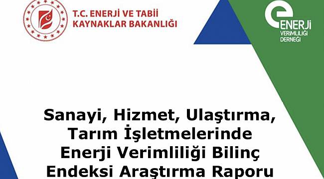 Sanayi, Hizmet, Ulaştırma, Tarım İşletmelerinde Enerji Verimliliği Bilinç Endeksi Araştırma Raporu - 2020!