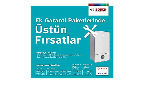 Bosch Termoteknoloji’den İndirimli Ek Garanti Kampanyası