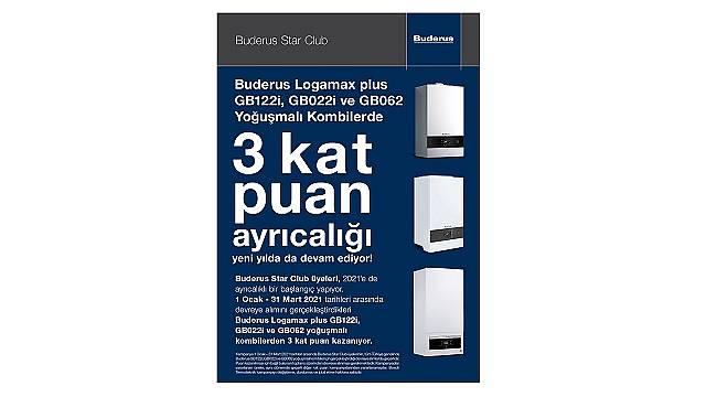 Buderus Star Club’tan Kat Kat Puan Kampanyası!