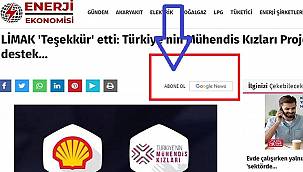 Enerji Ekonomisi Google News'de!