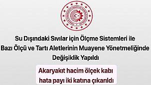 TABGİS: Akaryakıt hacim ölçek kapı hata payı..