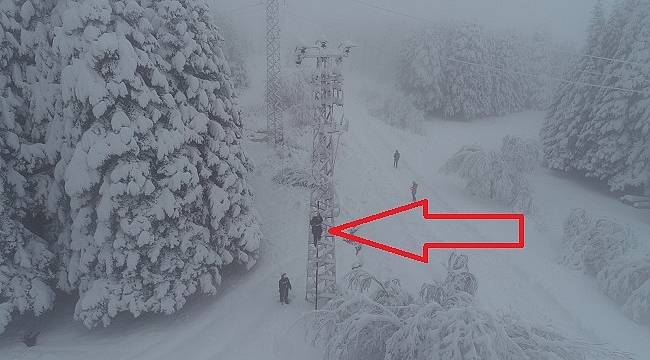 Yoğun kar ve elektrik arızası için...