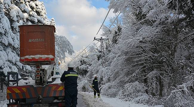 BEDAŞ, sert kış şartlarına karşı alarm durumuna geçti