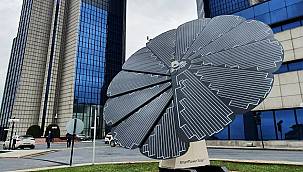 Smart flower 'installed solar panel