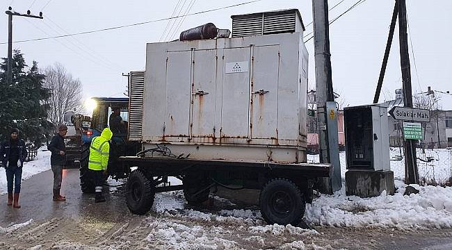 Şiddetli kar ve fırtına bölgelerinde Jeneratör çözümü devreye alındı!