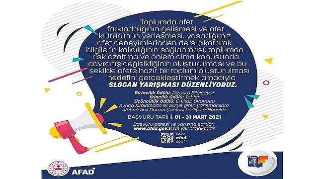 Slogan Yarışması - AFAD düzenliyor!