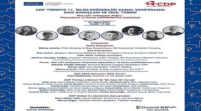 &#039;11. İklim Değişikliği Sanal Konferansı&#039; - 31 Mart!