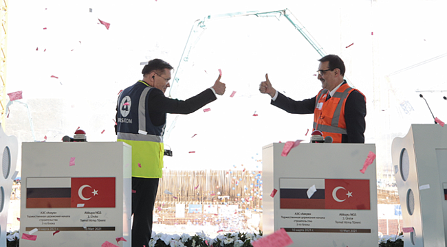 Akkuyu NGS&#039;nin üçüncü ünitesinin temel atma töreni yapıldı