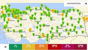 Bulunduğunuz il ve ilçe Hava Kalitesi'ni öğrenmek için TIKLAYINIZ!