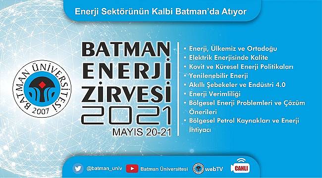 Batman ENERJİ Zirvesi: 20-21 Mayıs!