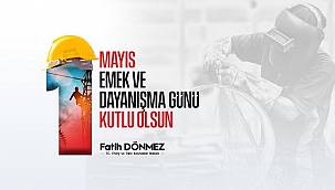 Enerji Bakanı Dönmez: 1 Mayıs Emek ve Dayanışma Günü kutlu olsun