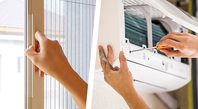 Havalar ısındı, sineklik ve klima bakım talepleri arttı