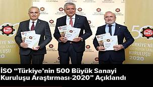 İSO: 'Türkiye’nin 500 Büyük Sanayi Kuruluşu Araştırması - 2020' sonuçlarını açıkladı!
