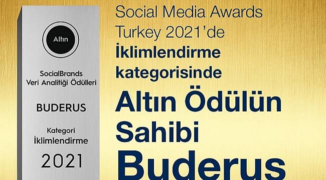 Buderus Social Media Awards’da altın ödülün sahibi oldu!