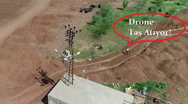 Dron ile kaçak elektrik tespiti: Taş atıyor - VİDEO!