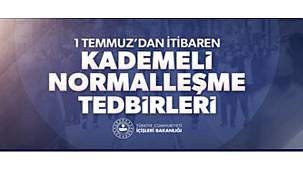 YENİ - 1 Temmuz'dan İtibaren Kademeli Normalleşme Tedbirleri'