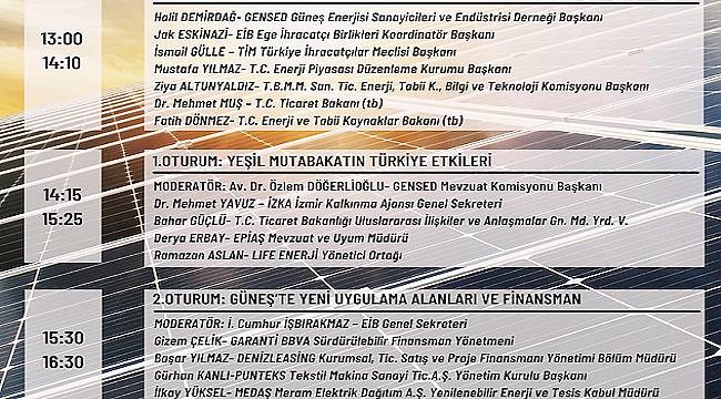 Yeşil Mutabakat ve güneş enerjisi masaya yatırılacak!