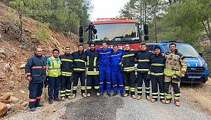 Akkuyu Nükleer A.Ş İtfaiye Görevlileri Aydıncık’daki Orman Yangınını Söndürme Çalışmalarına Katıldı