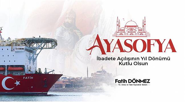 Enerji Bakanı Dönmez: Kutlu olsun