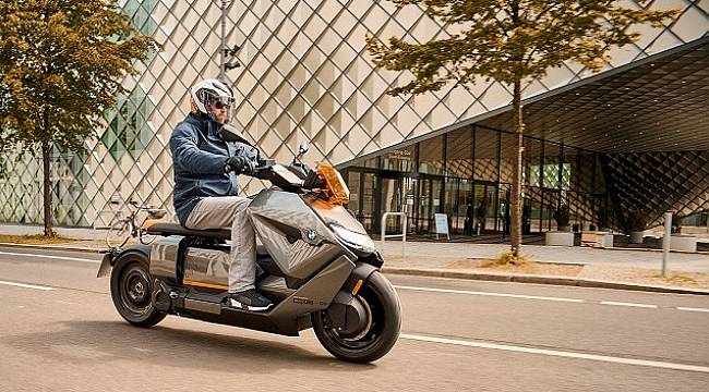 Fütüristik tasarımı ve çevreci motor - BMW Motorrad CE 04...