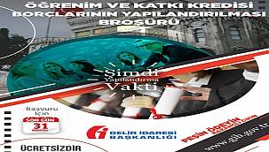 YAYINLANDI - 'Öğrenim ve Katkı Kredisi Borçlarının Yapılandırılması Broşürü...'