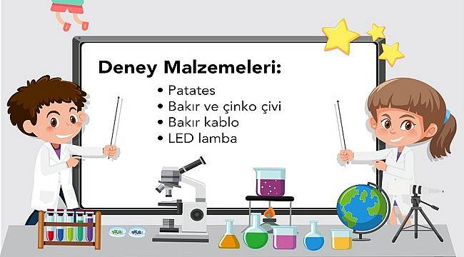 Patatesten pil yapımı - BİLİM!