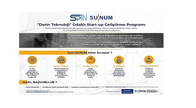 Sabancı Üniversitesi Start-up desteği