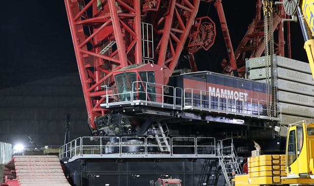 Akkuyu NGS İnşaatında Dünyanın En Güçlü İnşaat Vinçlerinden Biri Daha Devreye Alındı