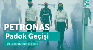 Mercedes-AMG PETRONAS Formula One Team Garajındaki PETRONAS Pist Laboratuvarı Sahne Arkası