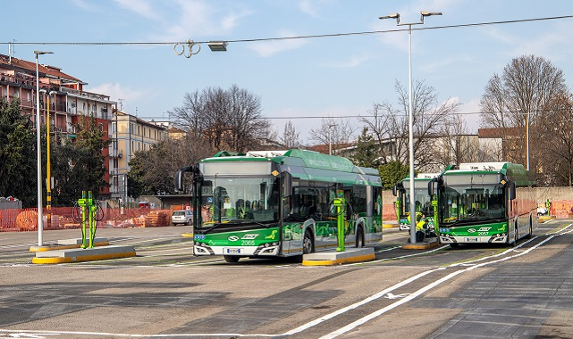Schneider Electric -1200 e-otobüsten oluşan Milano garajlarına temiz enerji ve yeşil güç...
