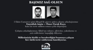 Fırat Elektrik Taziye yayınladı!