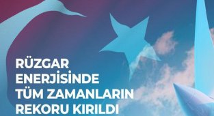 Rüzgar Santralleri - 98 yıllık Cumhuriyet Tarihi'nin elektrik üretim rekorunu kırdı!