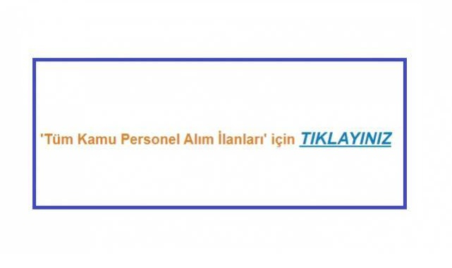 Tek Tıkla - Tüm Personel alım ilanları!