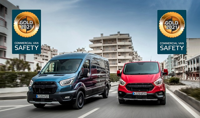 Ford Otosan tarafından Türkiye’de üretilen Transit Custom’a Euro NCAP’den ‘Altın’ ödül