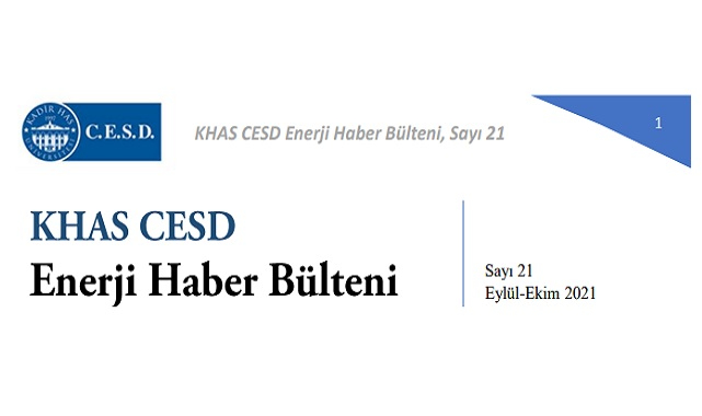 Kadir Has Üniversitesi - CESD Enerji Haber Bülteni yayınlandı!
