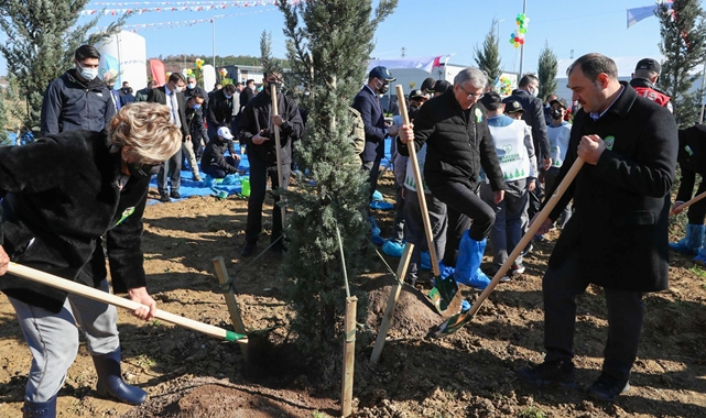 Kuzey Marmara Otoyolu’ndan Geleceğe Nefes için 7 bin fidan